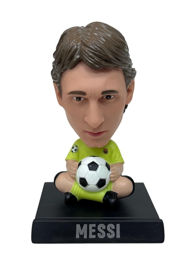 AUGEN Super Hero Messi F Action Figure Limited Edition Bobblehead with Mobile Holder for Car Dashboard, Office Desk & Study Table (Pack of 1) - Image 1
